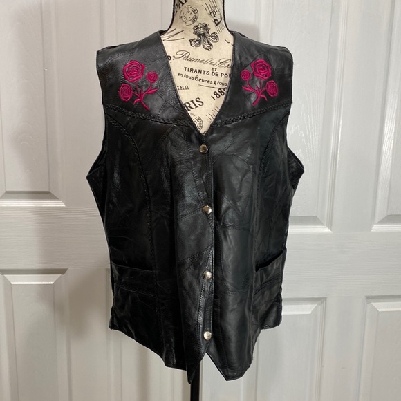 Diamond Plate Buffalo Leather Jackets & Coats Diamond Plate Buffalo Leather Embroidered